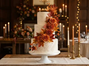 15 Small Fall Wedding Cakes for an Intimate Autumn Celebration