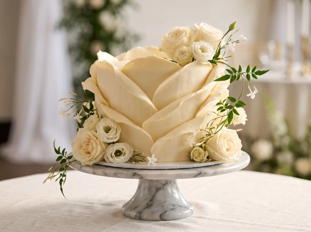 Sculpted Petal Bloom Cake Inspiration Oversized Sculpted petal bloom cake K