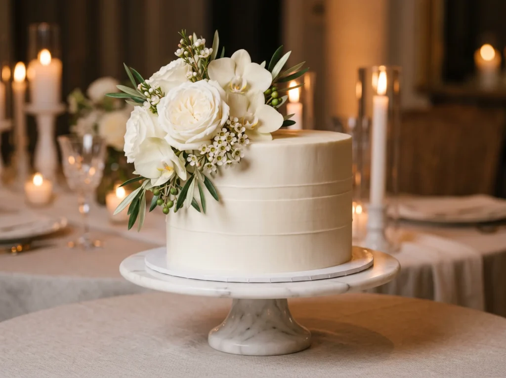 Timeless Ivory Couture Cake Inspiration Inspire Ivory couture cake with roses