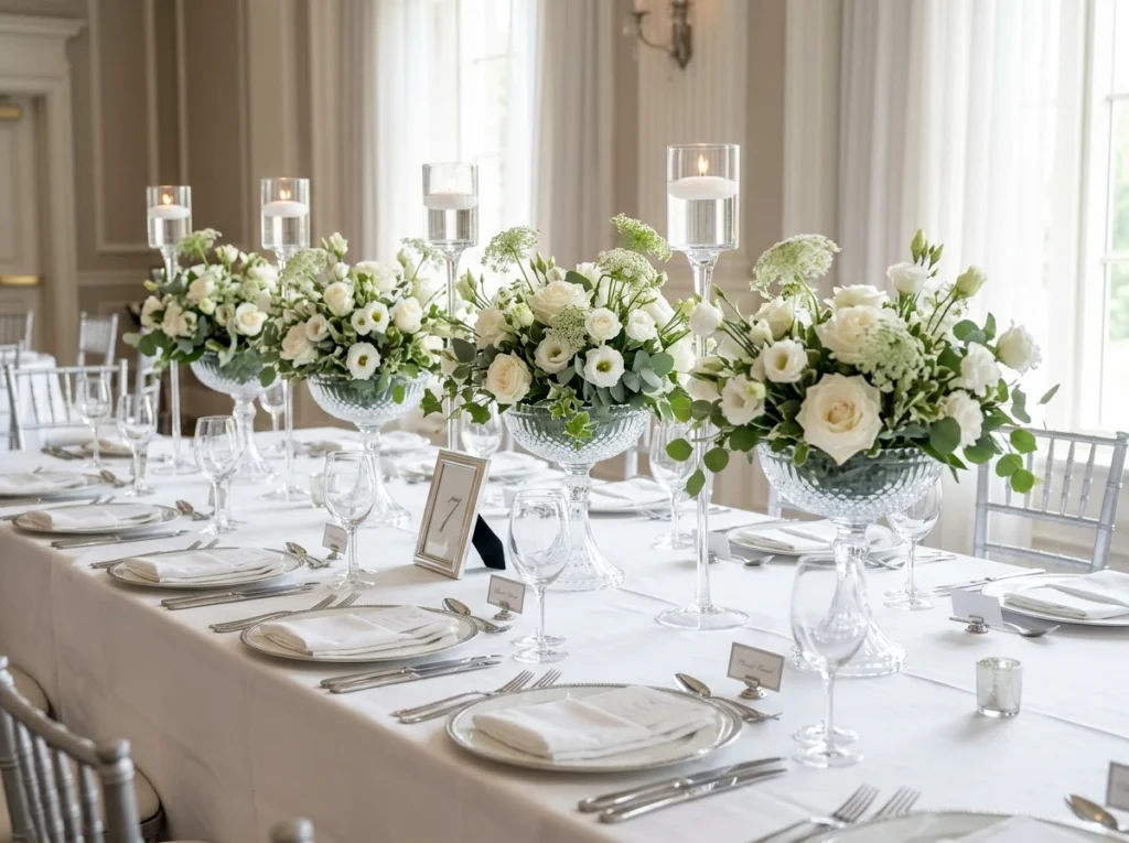 Crystal candle meadow reception