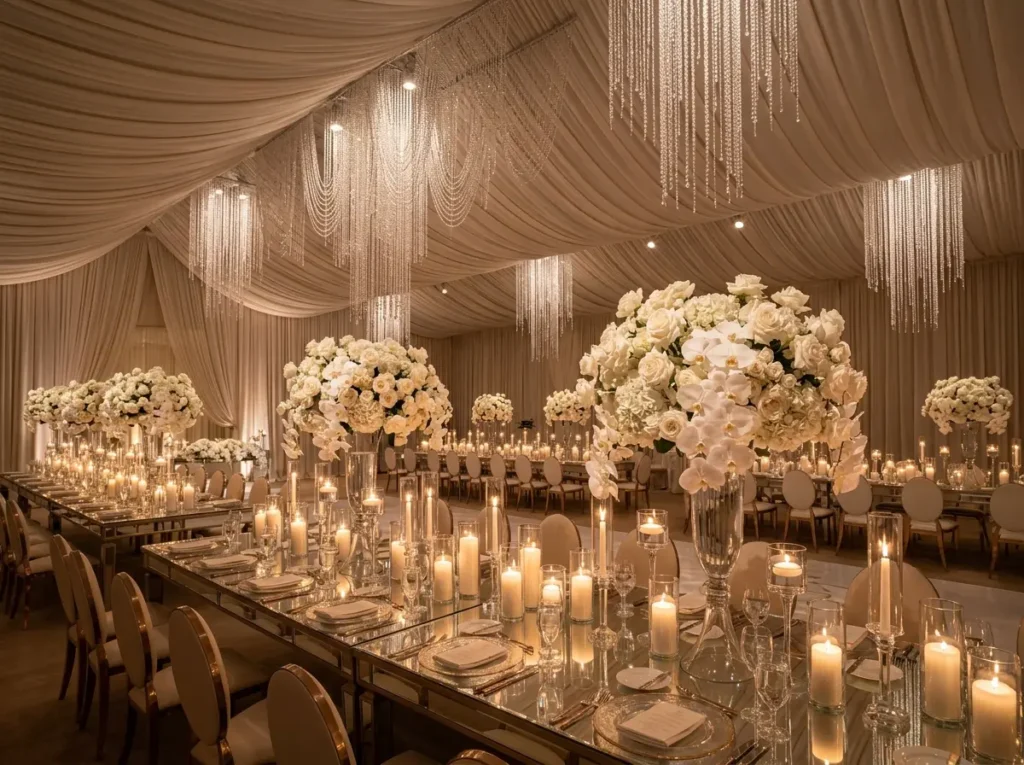 Crystal garden glow reception