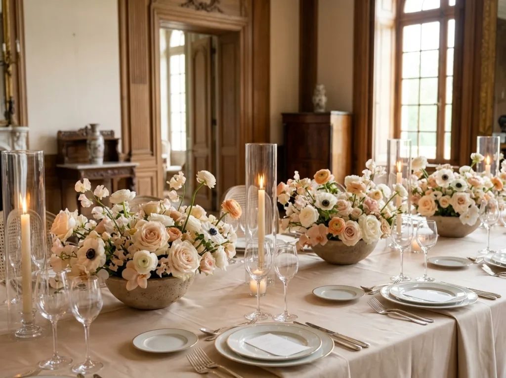 Elegant reception table