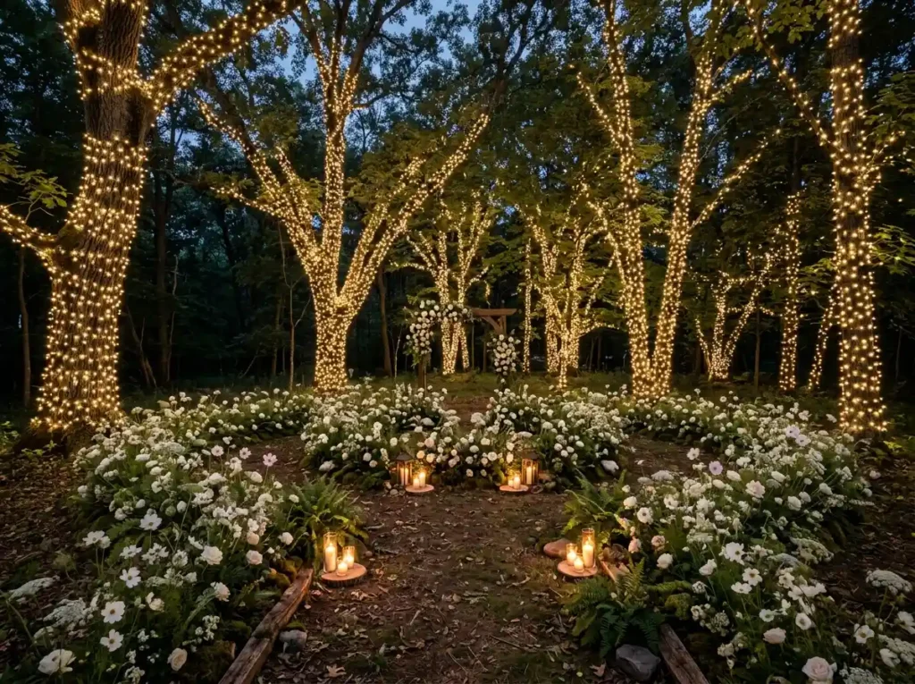 Firefly tree illumination woodla…