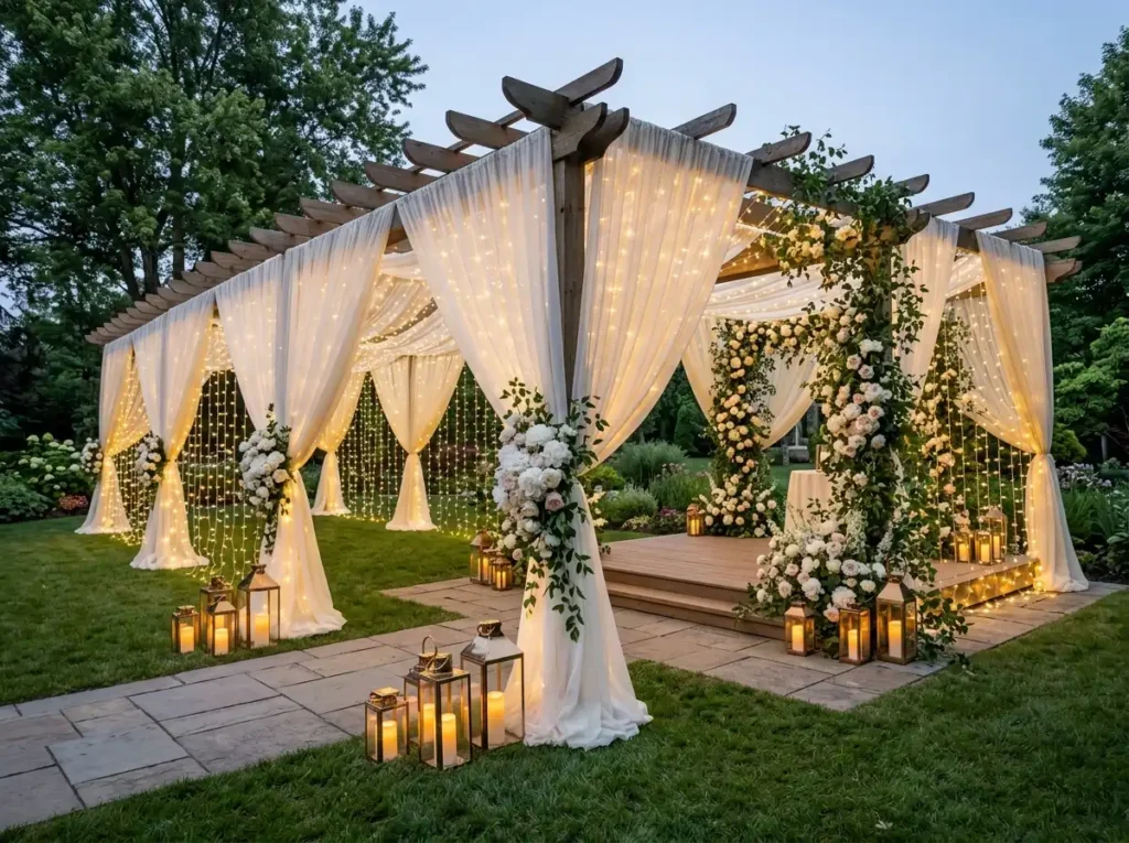 Moonbeam Pergola Glow Ceremony