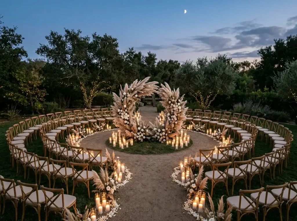Moonlit Pampas Circle Ceremony
