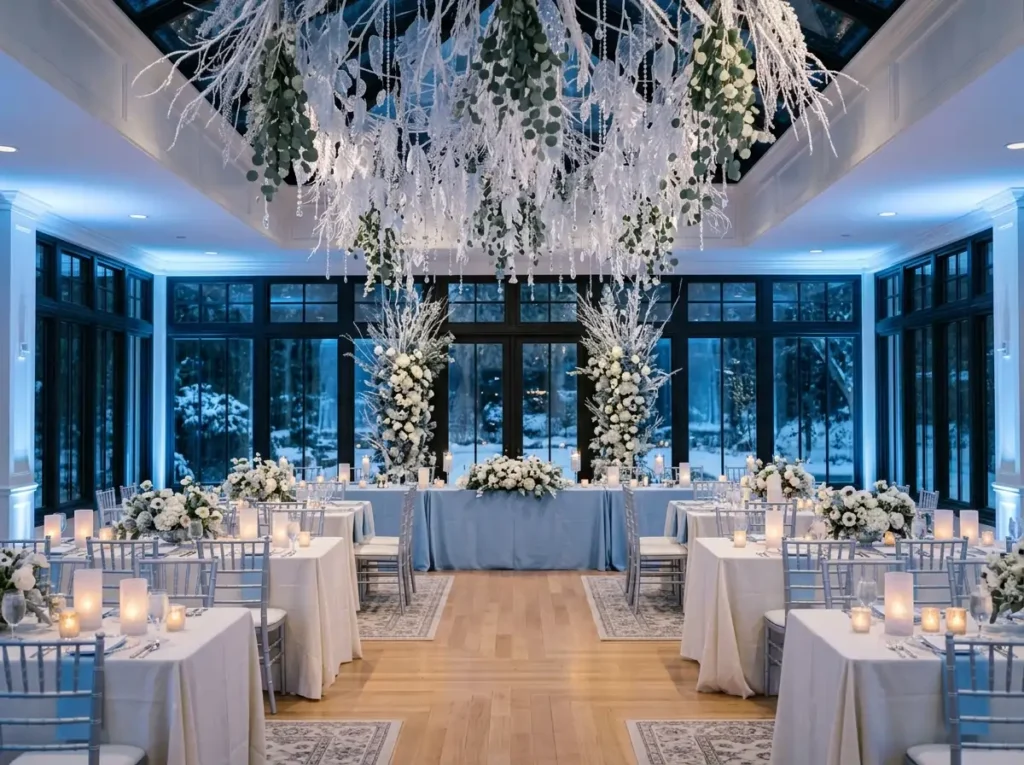 Winter conservatory reception de…