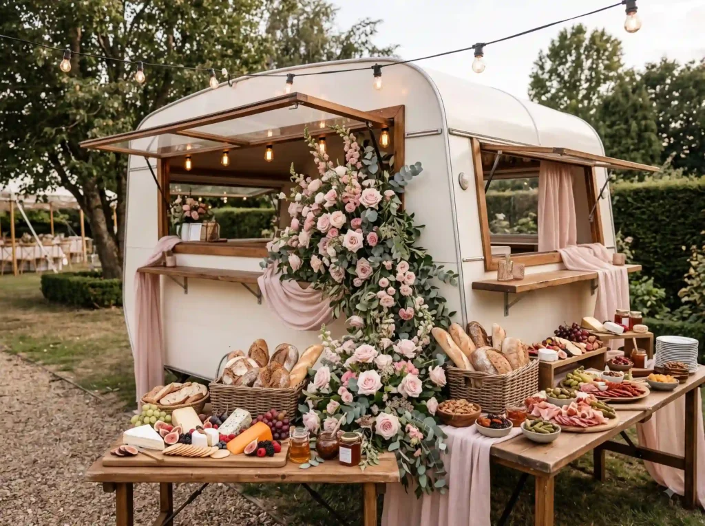Rustic Caravan Grazing Kitchen Inspiration Inspi Caravan grazing station decorated K
