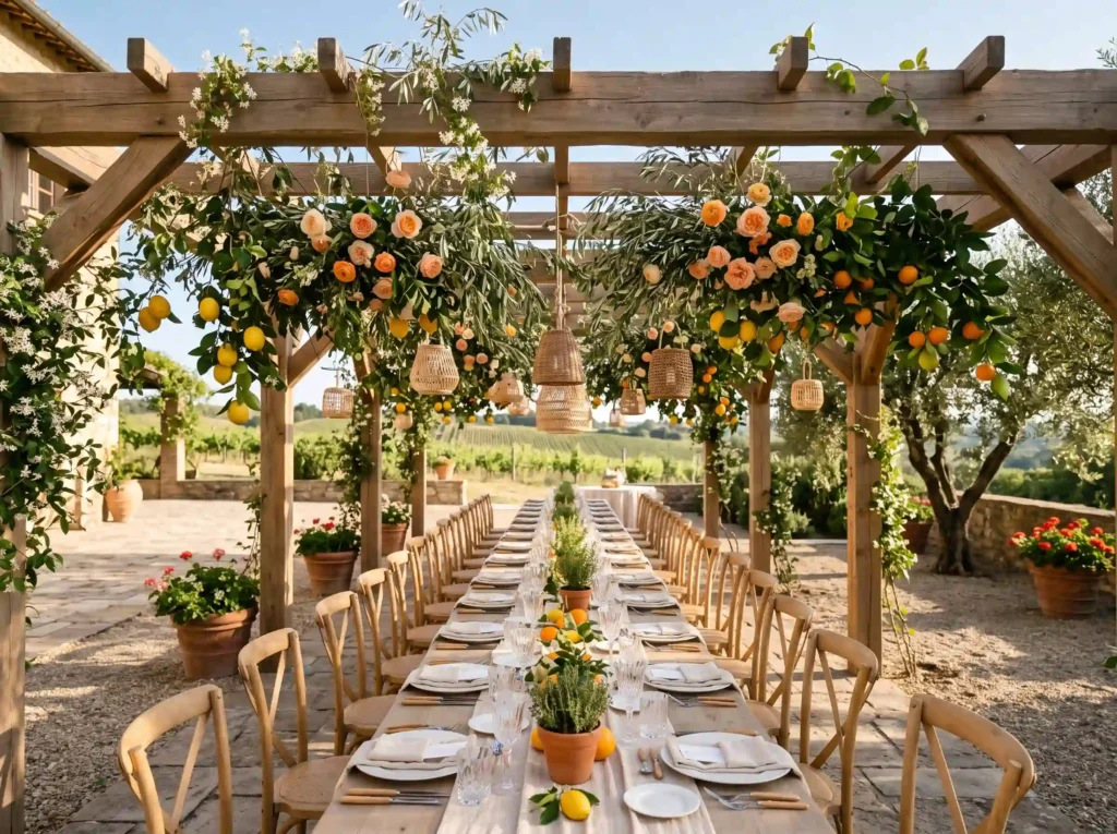 Citrus Blossom Pergola Inspiration The reference Citrus blossom pergola reception… K