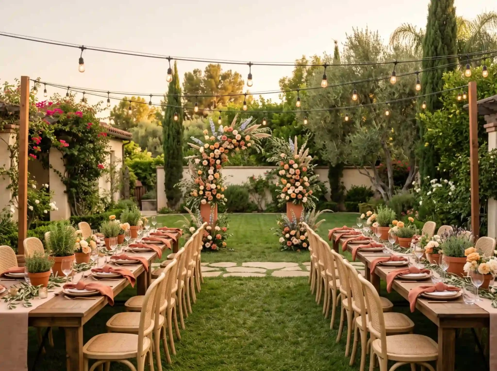 11 Small Backyard Wedding Ceremony and Reception Layouts
