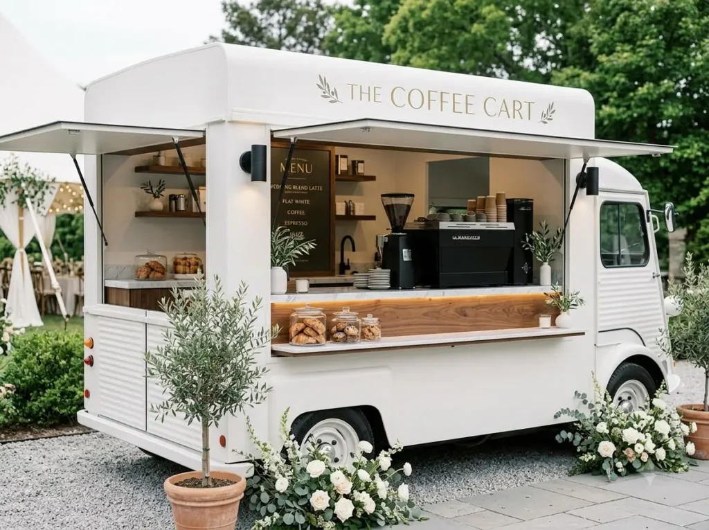 Modern espresso bar truck