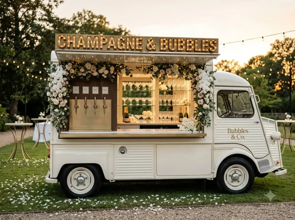 Champagne celebration truck design