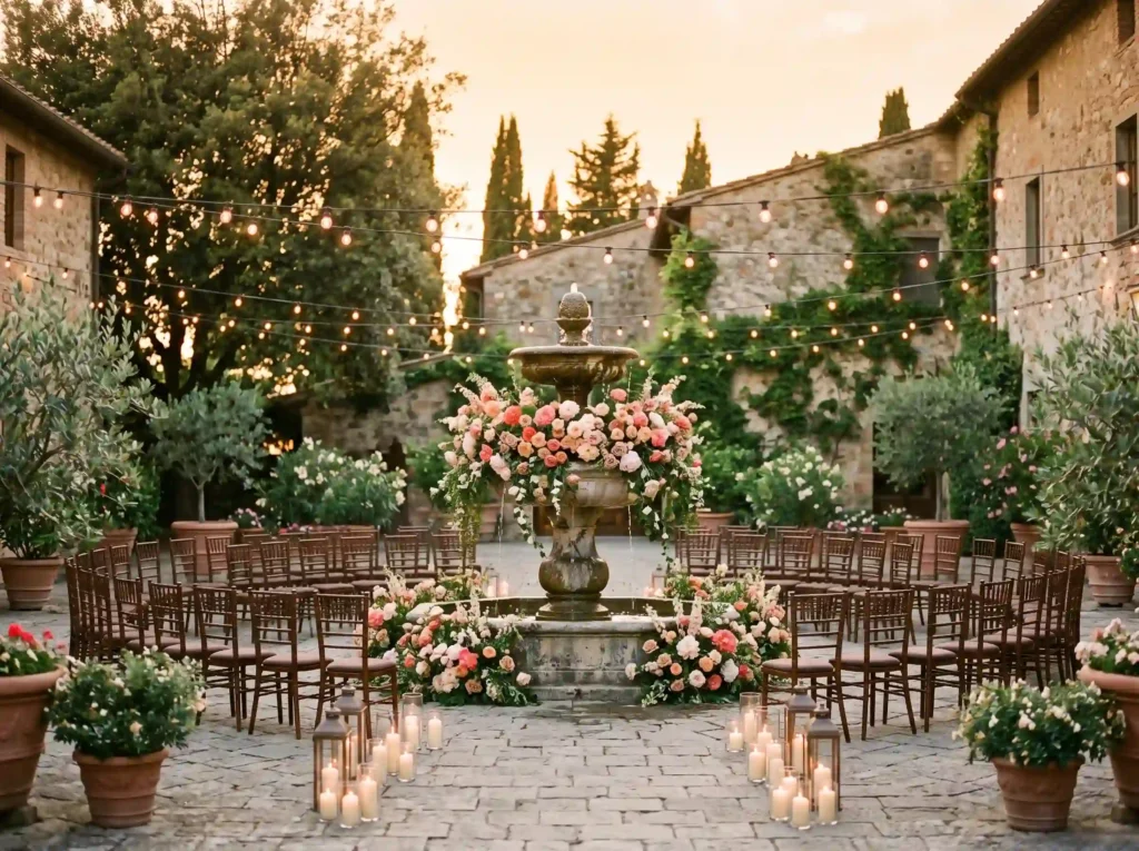 Fountain of Eternal Flowers Inspiration Romantic Floral fountain outdoor wedding …