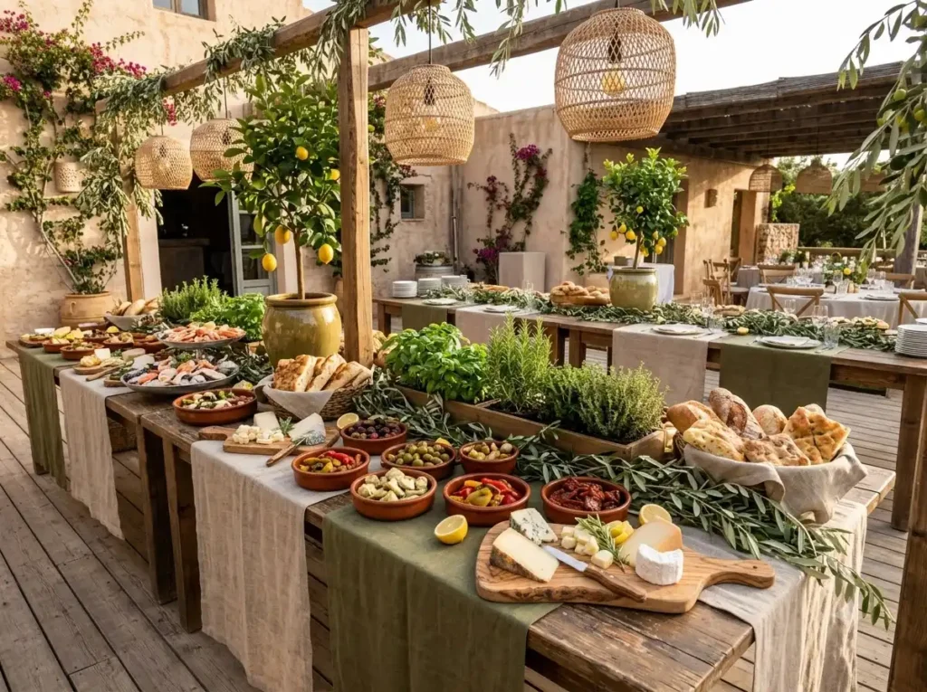 Mediterranean Olive Market Buffet Inspiration In Mediterranean olive market buffet