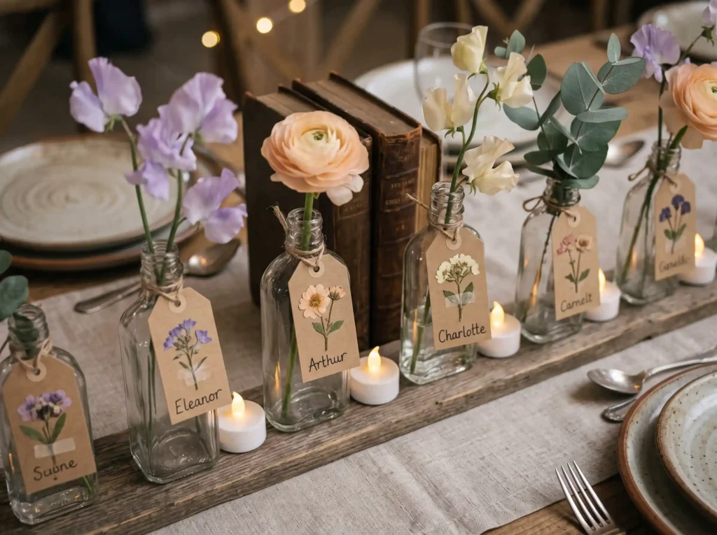 Pressed Flower Bottle Garland Inspiration This n Pressed flower bottle garland K