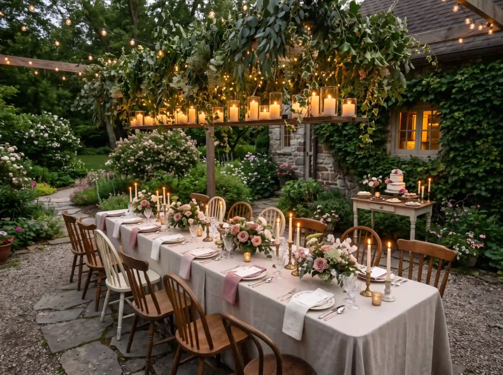 Candlelit Cottage Dinner Inspiration A quiet cot Candlelit cottage backyard dinner K