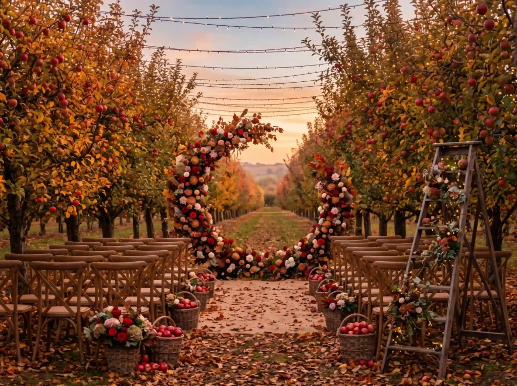 Crimson Orchard Romance Inspiration Inspired by Crimson orchard wedding ceremony… K