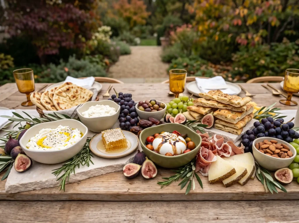 Fig Honey Mediterranean Board Inspiration A soph Mediterranean grazing board display K