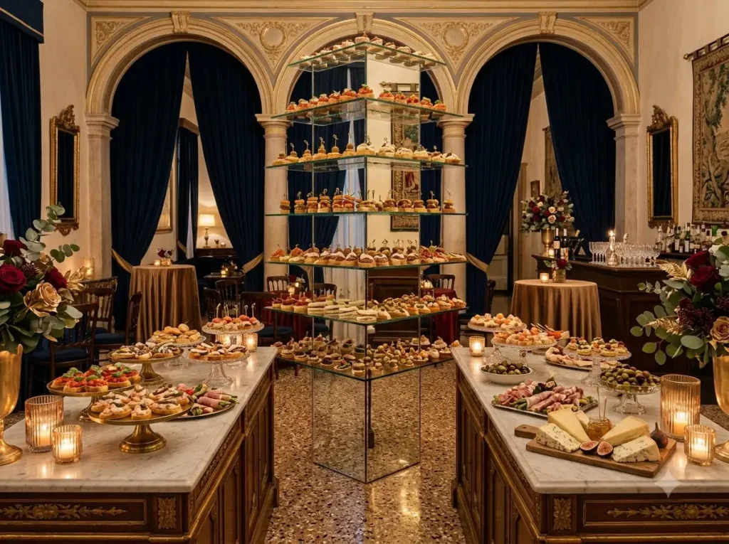 Venetian Cicchetti Lounge Inspiration Inspired b Venetian cicchetti lounge wedding