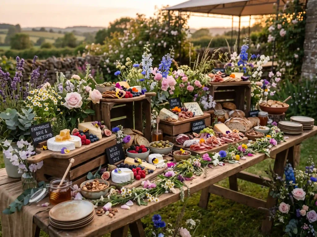 Wildflower Meadow Feast Inspiration An edible me Wildflower meadow grazing table K