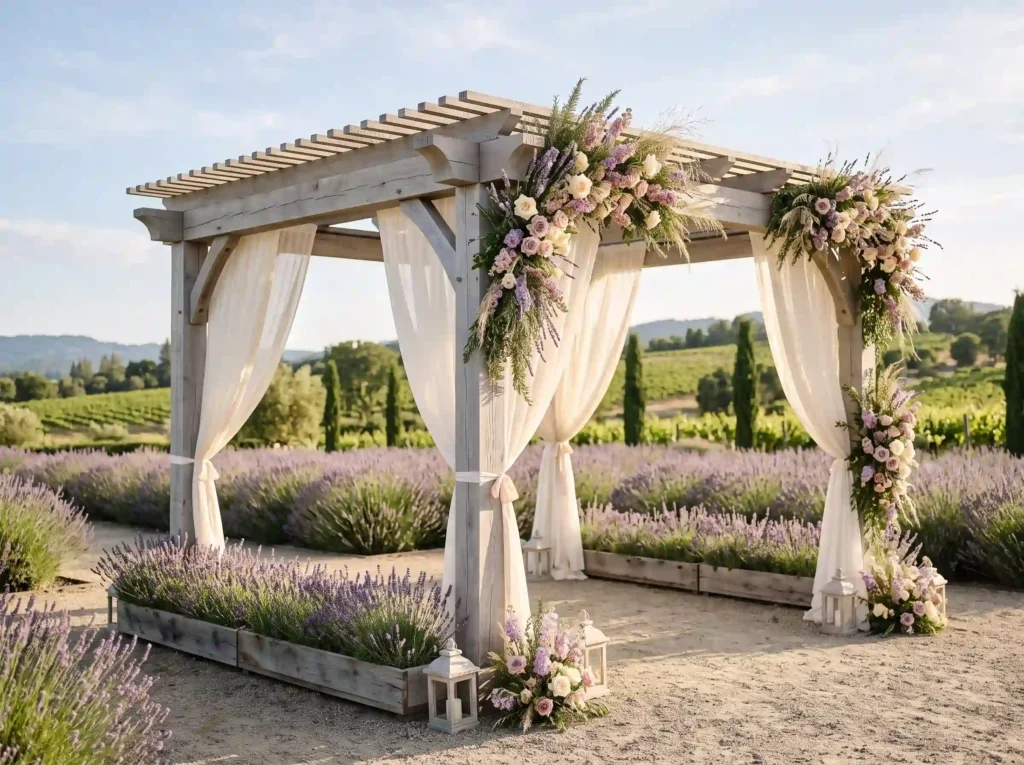 Lavender Estate Pergola Inspiration A romantic P Lavender pergola in estate garden