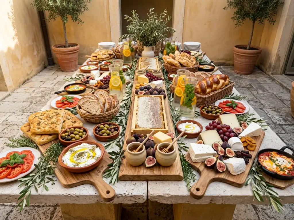 Mediterranean Breakfast Board Inspiration A leis Mediterranean breakfast board sp…