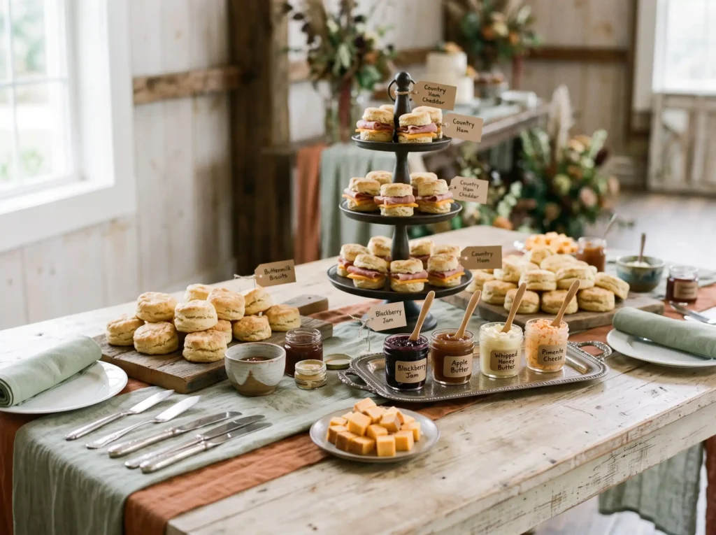Savory Biscuit Jam Bar Inspiration Southern comf Savory biscuit and jam bar