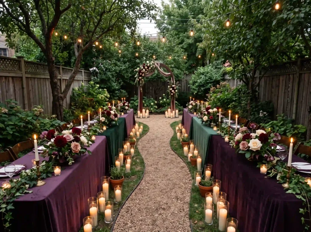 Candlelit Garden Passage Inspiration Designed fo Candlelit garden wedding passage K