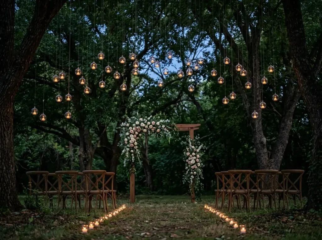 Hanging Glass Globe Garden Inspiration Retaining Hanging glass globe garden ceremony