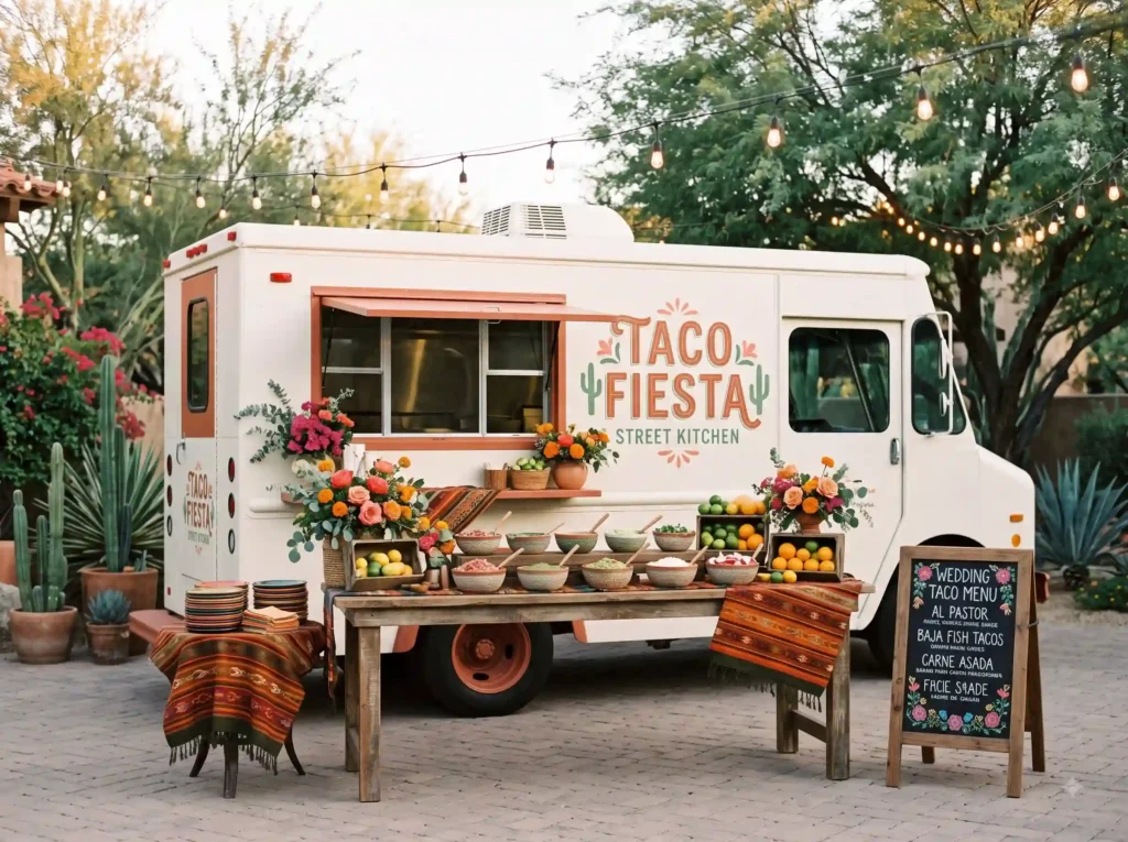 Taco Fiesta Street Kitchen Inspiration Vibrant s Taco Fiesta Street Kitchen wedding