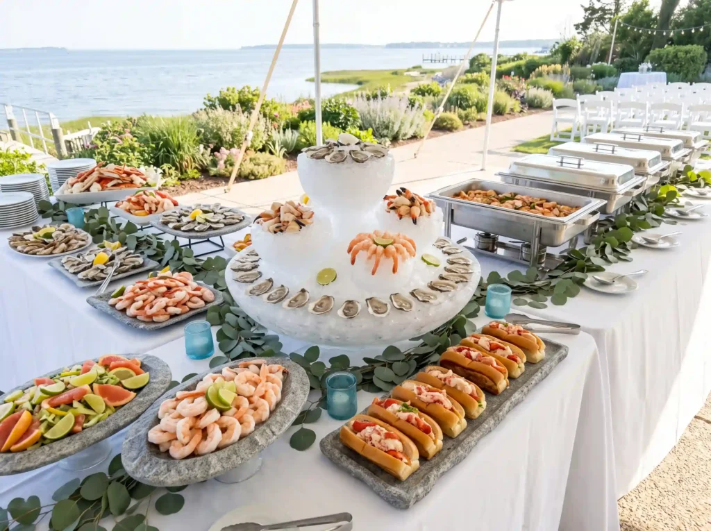 Coastal White Seafood Buffet Inspiration The cle Coastal white seafood buffet K