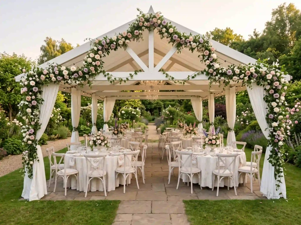 English Rose Garden Pavilion Inspiration A English garden pavilion wedding …