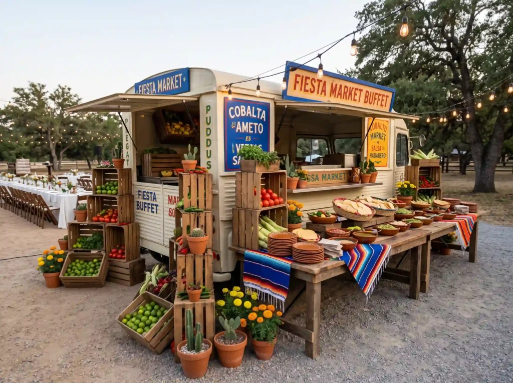 Fiesta Market Buffet Truck Inspiration This desi Mexican market food truck display