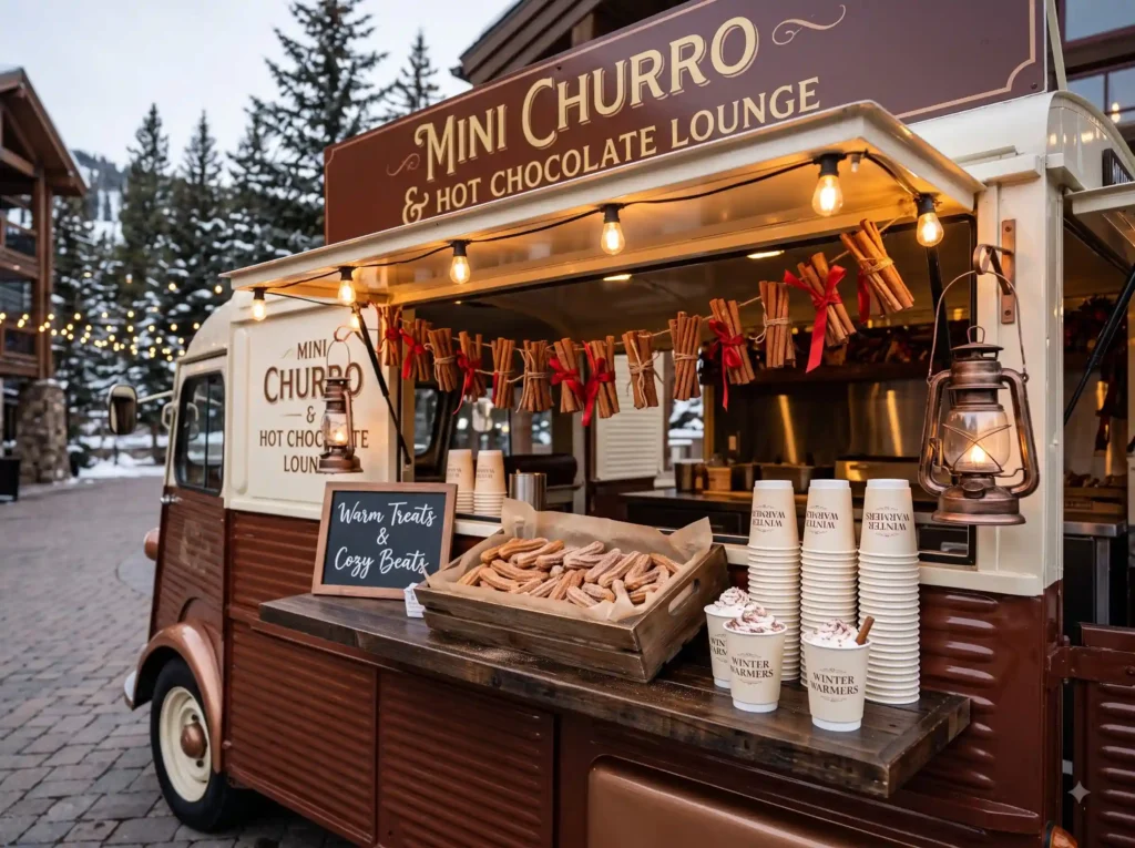 Mini Churro Hot Chocolate Lounge Inspiration A f Churro hot chocolate lounge dessert