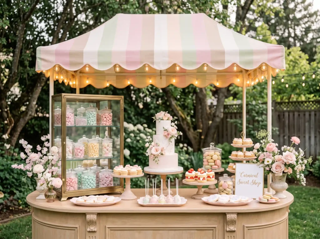 Pastel Carnival Sweet Shop Inspiration This play Pastel carnival sweet shop display