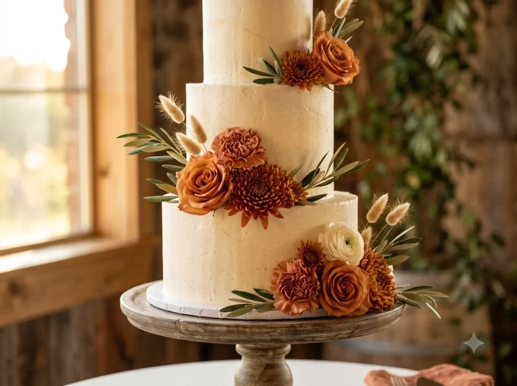 Terracotta sunset garden wedding…