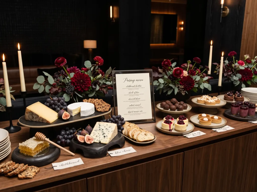 Luxe Dessert Cheese Pairing Bar Inspiration The Dessert and cheese pairing bar