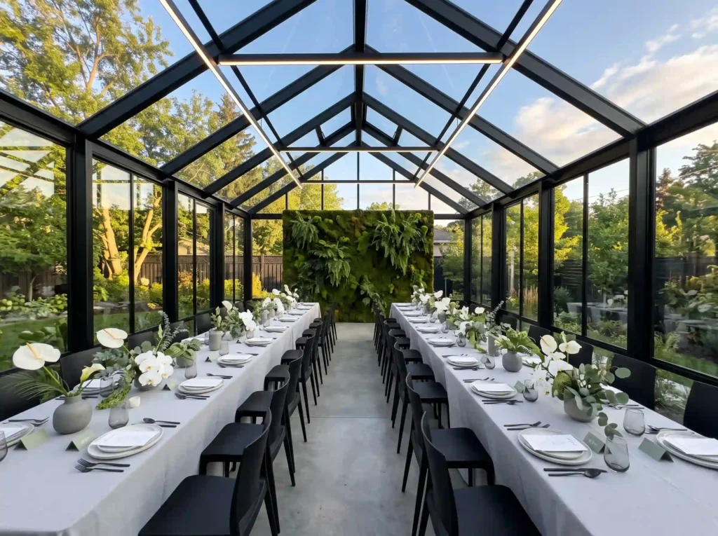 Modern Greenhouse Pavilion Inspiration A contem Modern greenhouse pavilion design K