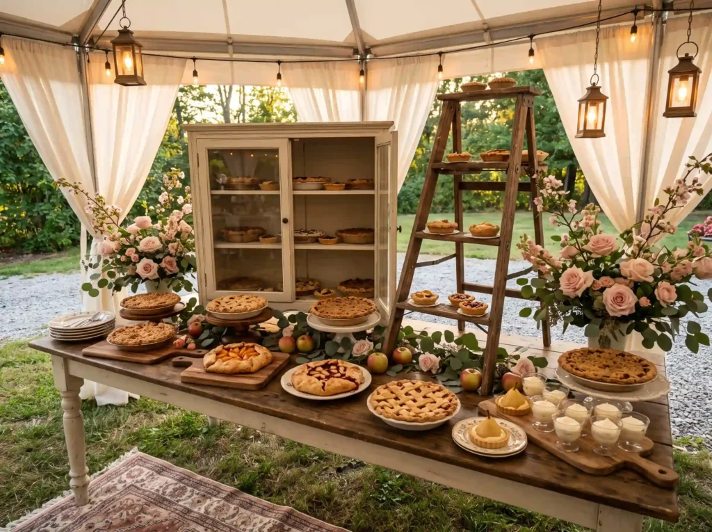Orchard Pie Tart Station Inspiration This relax Orchard pie and tart station