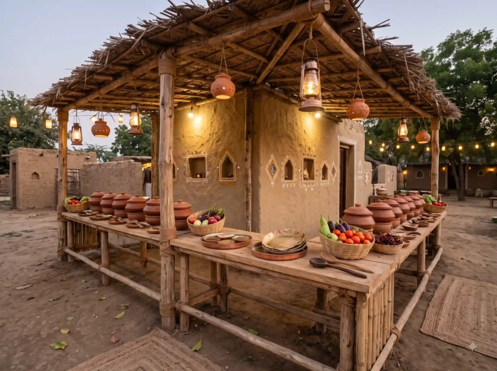 Rustic Village Feast Inspiration Celebrating In Rustic village food station K