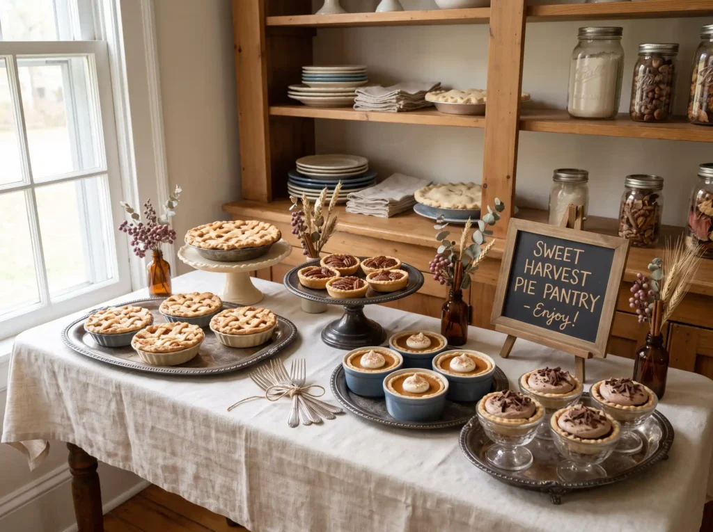 Vintage Pie Pantry Inspiration A nostalgic pie Vintage pie pantry display setup