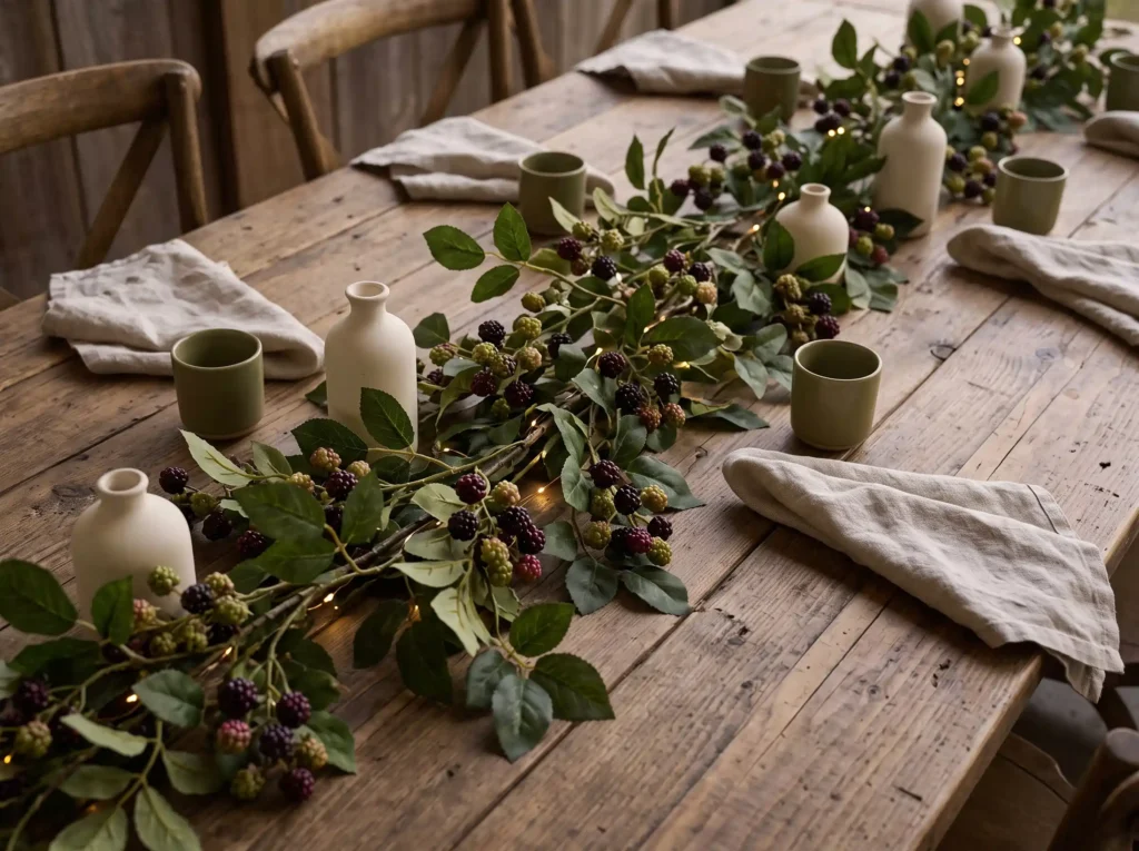 Blackberry Branch Farmhouse Runner Inspiration Farmhouse table wedding runner s…