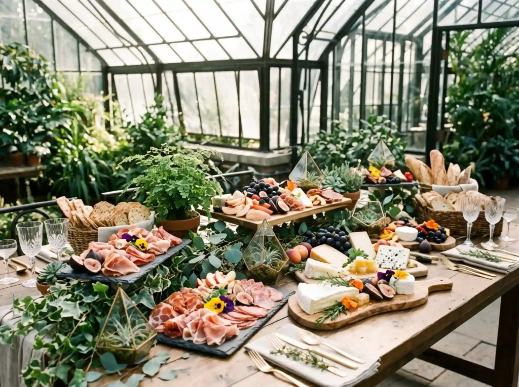 Botanical Conservatory Feast Inspiration A refi Botanical greenhouse charcuterie… K