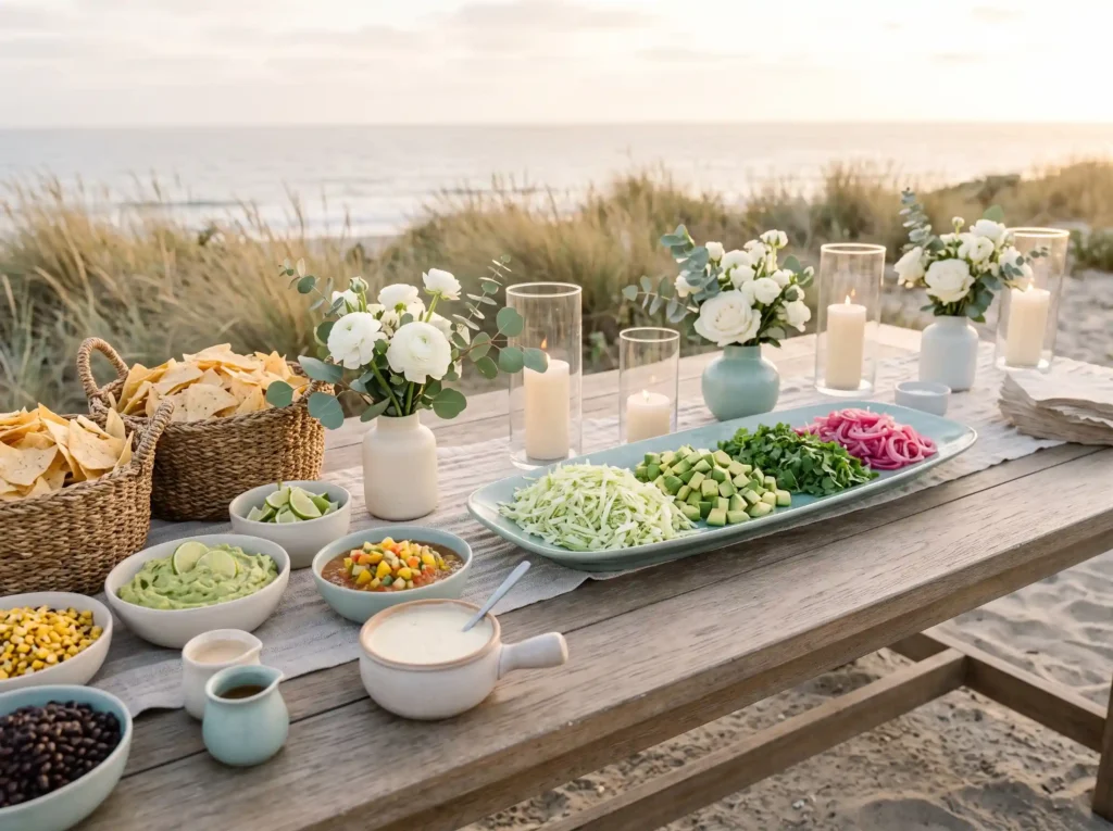 Coastal California Nacho Bar Inspiration A bree Coastal California nacho bar dis…