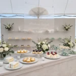 12 Backyard Wedding Reception Tent Ideas for Dessert Bars