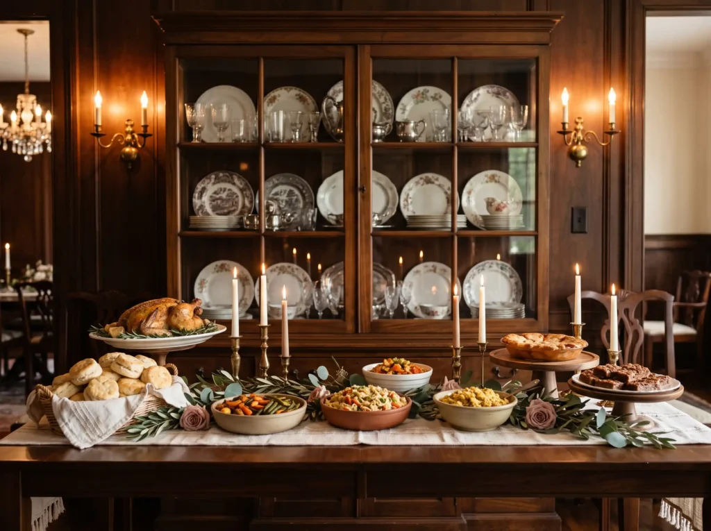 Sunday Supper Dining Room Inspiration This desi Buffet setup in dining room