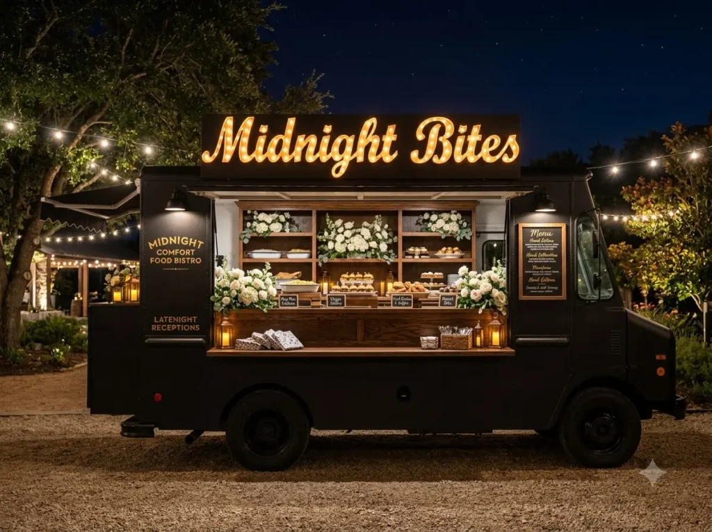 Midnight Comfort Food Bistro Inspiration Create Food truck serving comfort food