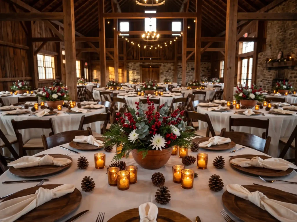 Red Berry Woodland Tables Inspiration Seasonal Red berry woodland tables K
