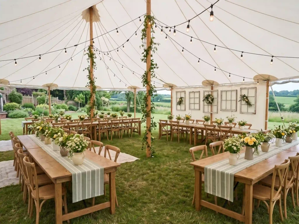 Sage Green Farmhouse Tent Inspiration A fresh c Sage green farmhouse wedding tent