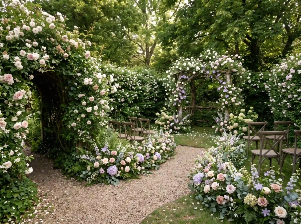 Secret Garden Arbor Inspiration Hidden garden p Secret garden arbor ceremony K