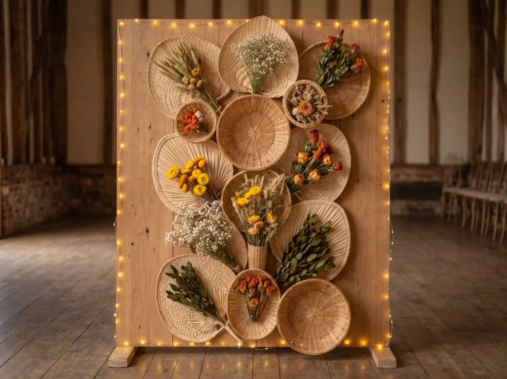 Dried Flower Fan Installation Inspiration Inspi Dried flower fan installation K